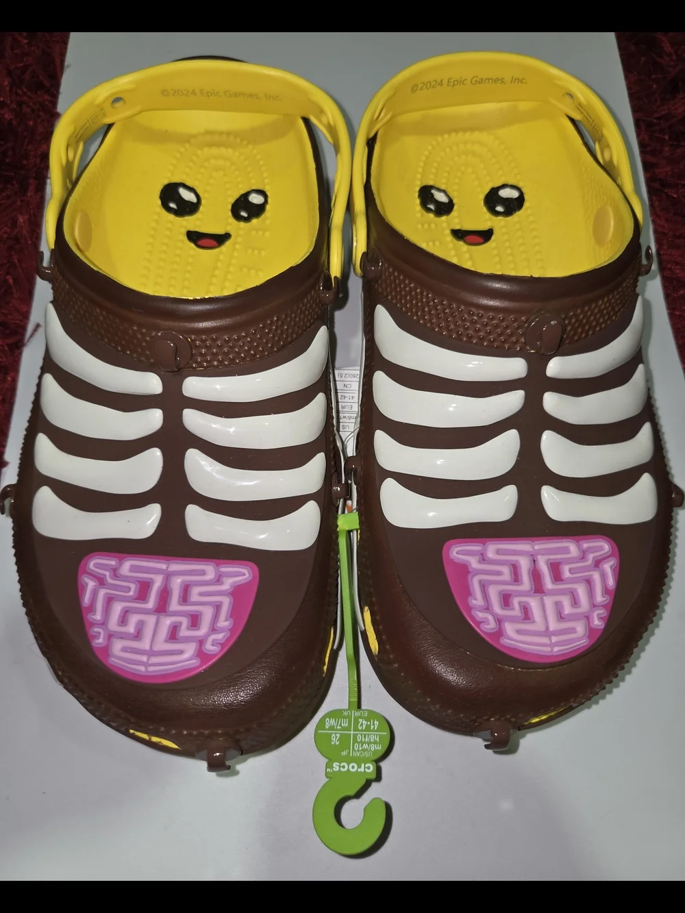 Crocs X Fortnite Classic Clog Peely Lemon Men's Size 8 Women's Size 10